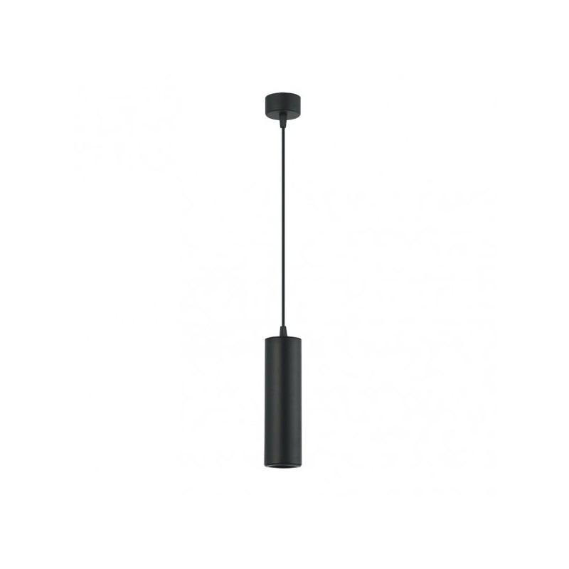 Colgante Drach 1xgu10 Negro Regx6x6 cm - Colgantes - 1