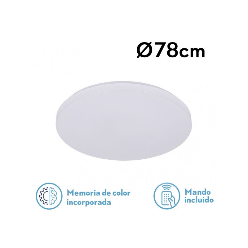 Plafon Red. Escipion 120w 3000-4000-6500k 7x78x78Cm 9600lm.reg.intens.y C.remoto C/memoria - Ceiling Lights - 1