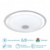 Plafon Magallanes 72w 3 Color+rgb 10x53x53 Cm Bluethooth 5760lm.reg.intens.y C.remoto C/memoria - Ceiling Lights - 1