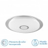 Plafon Tirana 48w 3000-4000-6000k Blanco/cromo Red.6,5x45d 3840lm Reg.intens.y C.remoto C/memoria - Ceiling Lights - 1