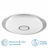 Plaf. Tirana 72w 3000-4000-6000k Blanco/cromo Red.6,5x57d 5760lm Reg.inten.c/remoto C/memoria - Ceiling Lights - 1