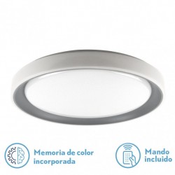 Plafon Luanda 96w 3000-4000-6000k Gris - Plafones - 1