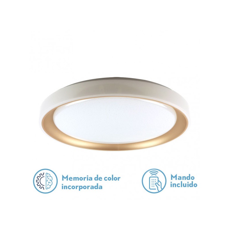 Plafon Luanda 72w 3000-4000-6000k Oro - Plafones - 1