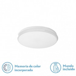Plafon Riad 36w 3000-4000-6000k Blanco Red.5x31x31 Cm 2880lm Reg.inten.c/remoto C/memoria - Ceiling Lights - 1