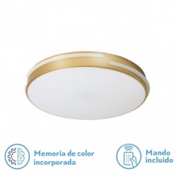 Plafon Riad 48w 3000-4000-6000k Oro - Plafones - 1