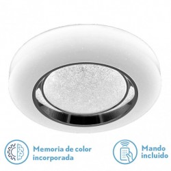 Plafon Sarajevo 72w 3000-4000-6000k Cromo - Plafones - 1