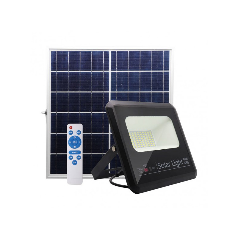 Proyector Solar Malaquita 40w 6500k Negro - Solar - 1