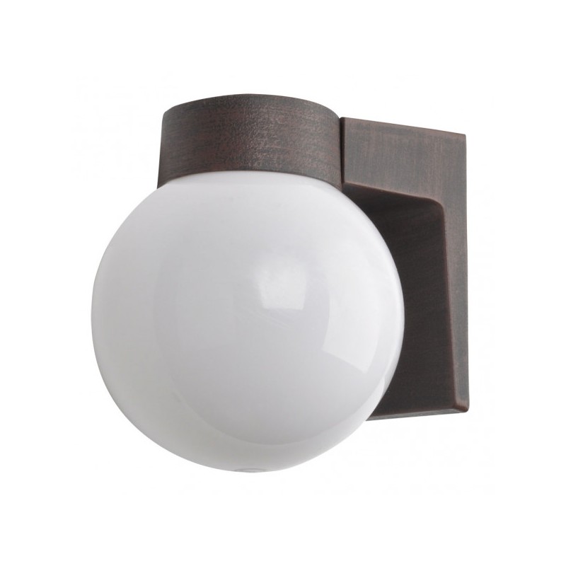 Aplique Exterior Aluminio Procyon 1xe27 Marron  18x18x15 Cm  Ip44 - Exterior - 1