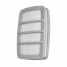 Aplique Exterior Aluminio Capella 1xe27 Gris Ip44 8,5x30x18,5 Cm - Exterior - 1