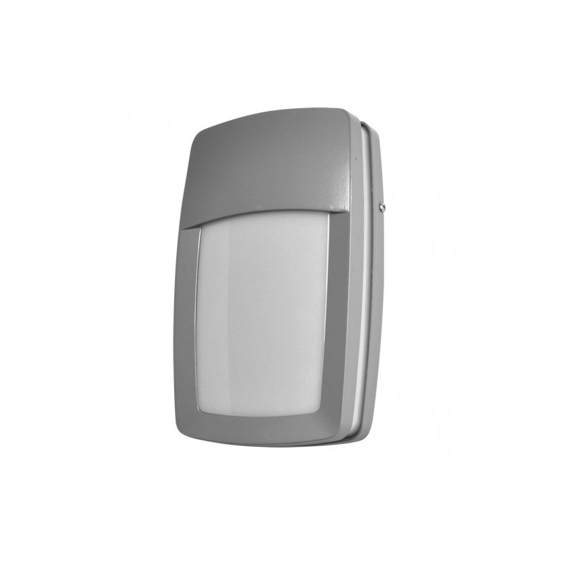 Aplique Exterior Aluminio Altair 1xe27 Gris Ip44 8,5x30,5x18,5 Cm - Exterior - 1