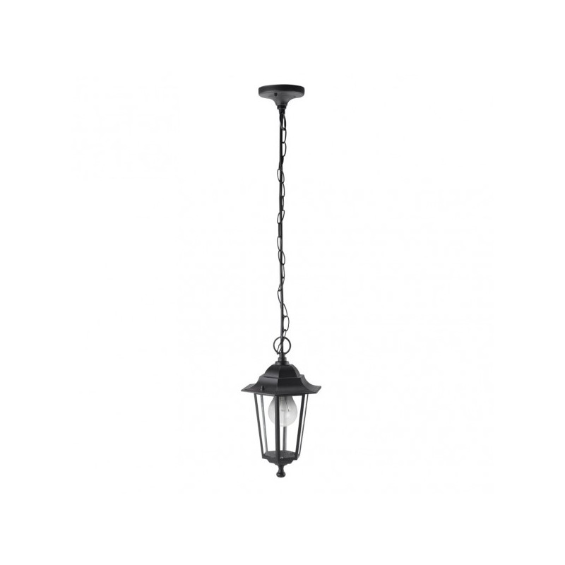 Colgante Exterior Aluminio Auriga 1xe27 Negro Regx17x17 Cm  Ip44 - Exterior - 1