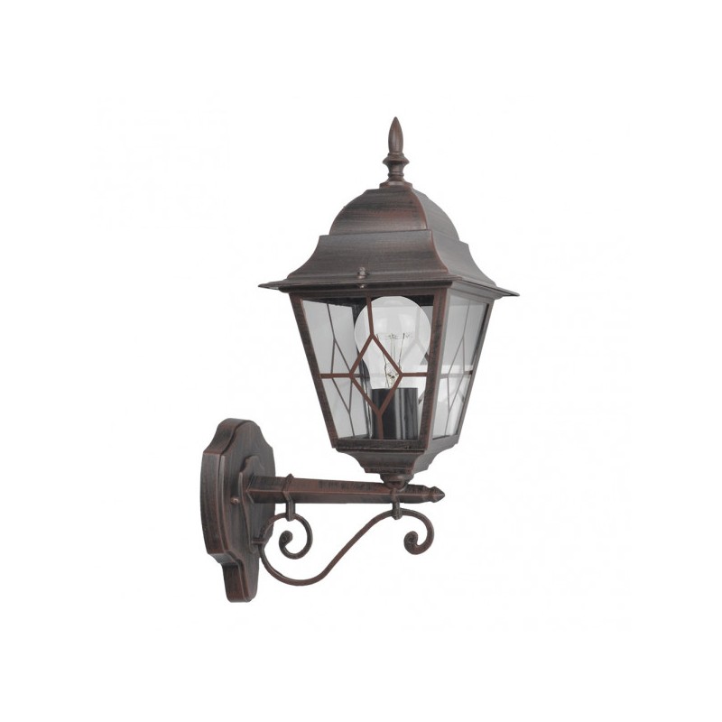 Aplique Exterior Aluminio Bootes 1xe27 Marron Ip44 44x27x18 Cm - Exterior - 1