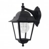 Aplique Exterior Aluminio Spica 1xe27 Negro Ip44  42x28x21,5 Cm - Exterior - 1