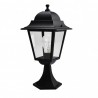 Sobremuro Exterior Aluminio Spica 1xe27 Negro Ip44  46x21,5x21,5 Cm - Exterior - 1