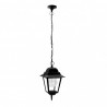 Colgante Exterior Aluminio Spica 1xe27 Negro Ip44  Regx21,5x21,5 Cm - Exterior - 1