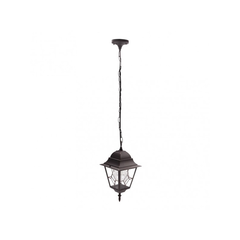 Colgante Exterior Aluminio Bootes 1xe27 Marron  Regx18,5x18,5 Cm  Ip44 - Exterior - 1