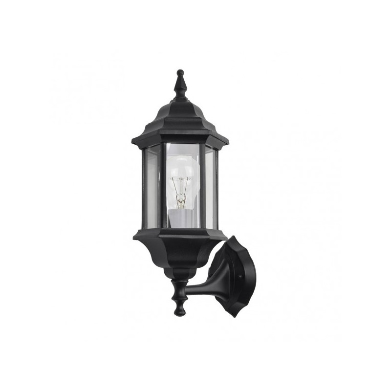 Aplique Ext.aluminio Pollux Peq.1xe27 Negro Ip44 42x16x20 Cm - Exterior - 1