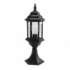 Sobremuro Exterior Aluminio Pollux 1xe27 Negro  48,5x17x17 Cm  Ip44 - Exterior - 1