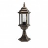 Sobremuro Exterior Aluminio Pollux 1xe27 Neg/oro  48,5x17x17 Cm  Ip44 - Exterior - 1