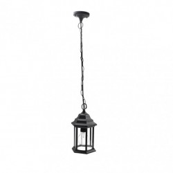 Colgante Exterior Aluminio Pollux 1xe27 Negro Ip44 Regx17,5x17,5 Cm - Exterior - 1