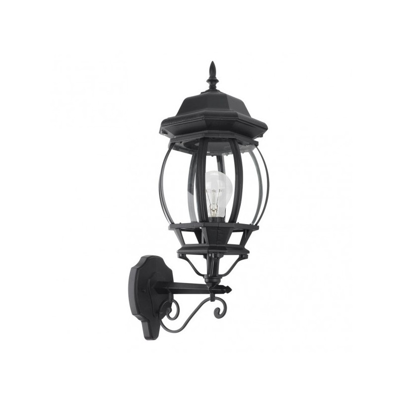 Aplique Exterior Aluminio Caelum 1xe27 Negro Ip44 54x19x28 Cm - Exterior - 1