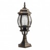 Sobremuro Exterior Aluminio Caelum 1xe27 Neg/oro  49x16x16 Cm  Ip44 - Exterior - 1