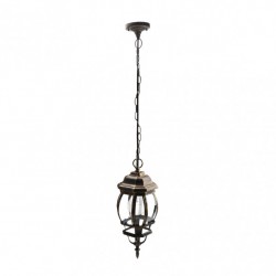 Colgante Exterior Aluminio Caelum 1xe27 Neg/oro    Regx16x16 Cm  Ip44 - Exterior - 1