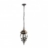 Colgante Exterior Aluminio Caelum 1xe27 Neg/oro    Regx16x16 Cm  Ip44 - Exterior - 1