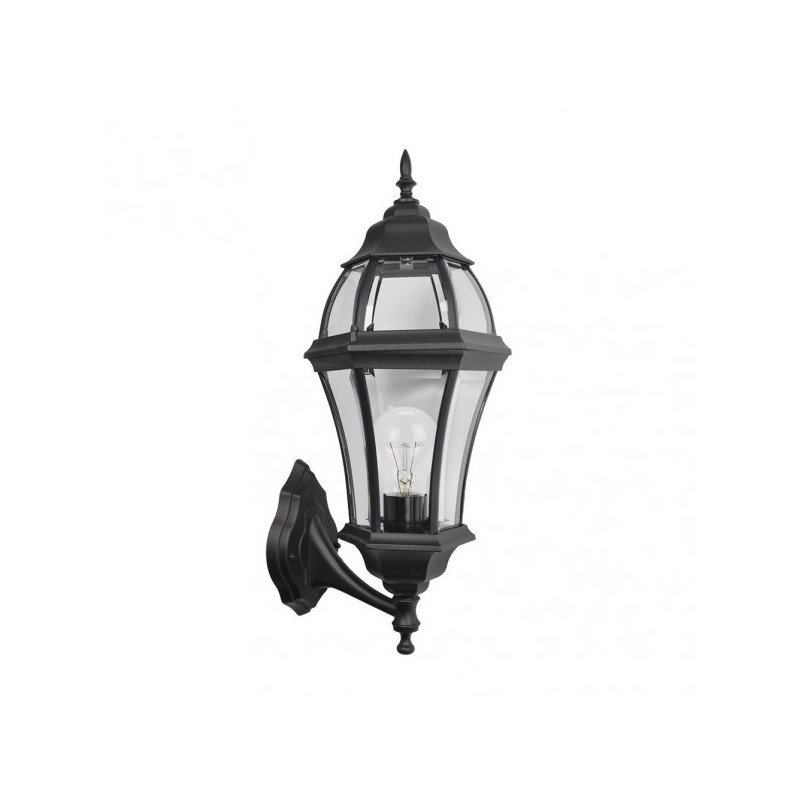 Aplique Exterior Aluminio Becrux 1xe27 Negro Ip44  59,5x25x26 Cm - Exterior - 1