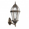 Aplique Exterior Aluminio Becrux 1xe27 Neg/oro  Ip44 59,5x25x26 Cm - Exterior - 1