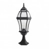 Sobremuro Exterior Aluminio Becrux 1xe27 Negro   64,5x21x21 Cm  Ip44 - Exterior - 1