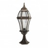 Sobremuro Exterior Aluminio Becrux 1xe27 Neg/oro   64,5x21x21 Cm  Ip44 - Exterior - 1