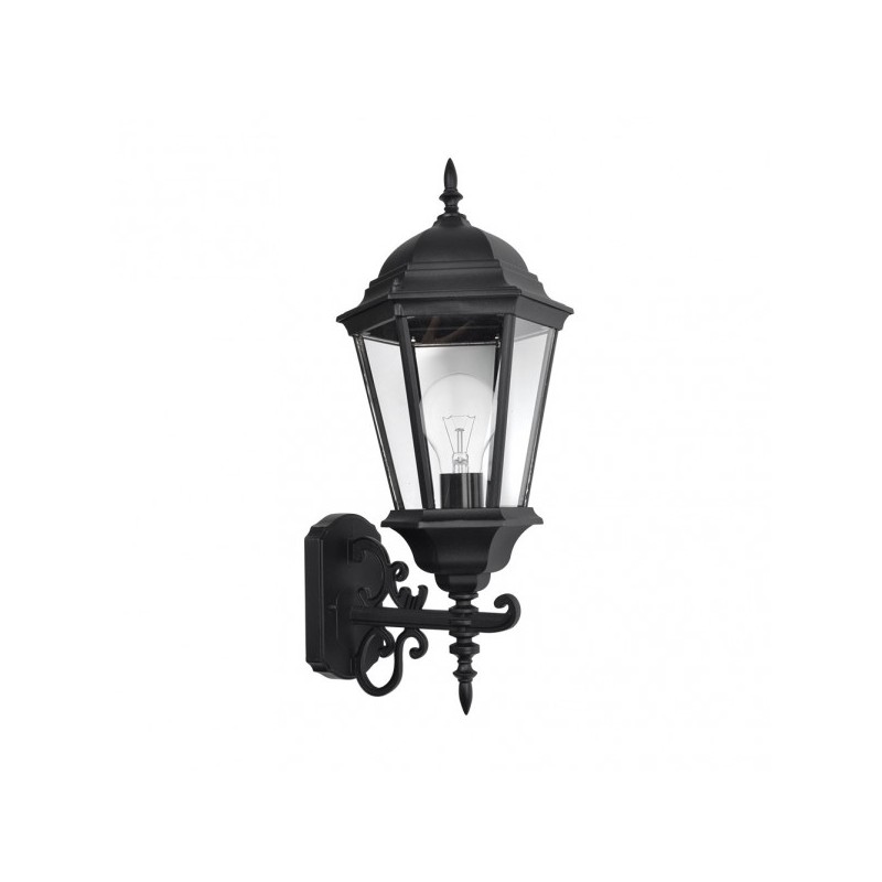 Aplique Exterior Aluminio Regulus 1xe27 Negro    54x25x27 Cm  Ip44 - Exterior - 1