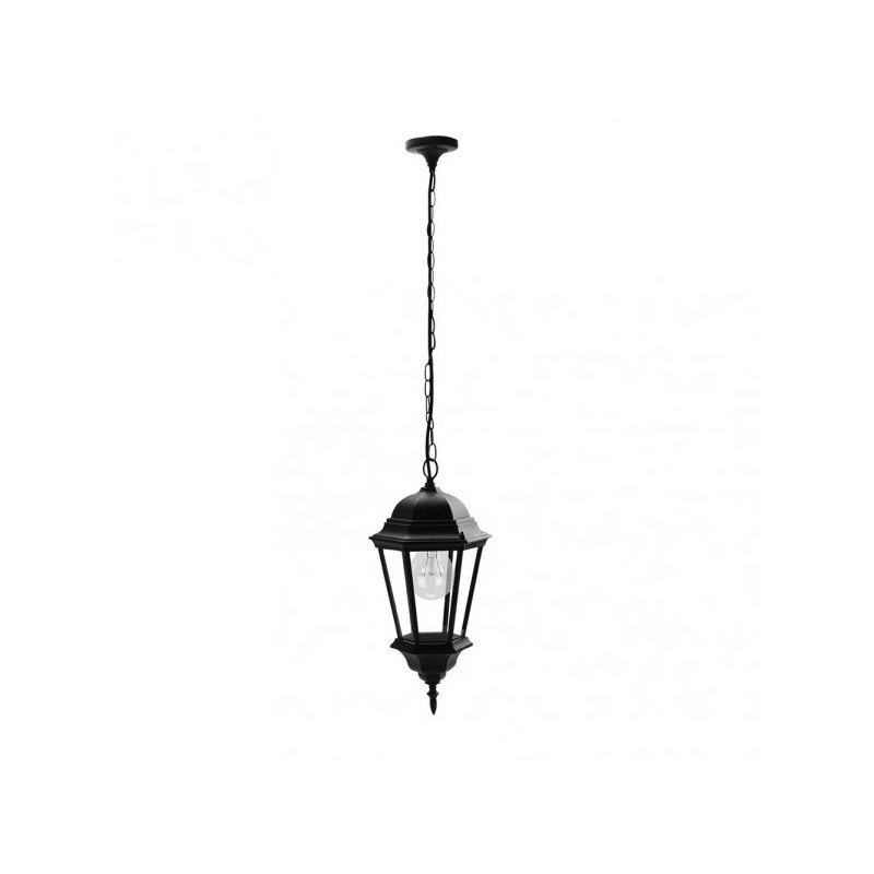 Colgante Exterior Aluminio Regulus 1xe27 Negro  Regx23x23 Cm  Ip44 - Exterior - 1