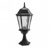 Sobremuro Exterior Aluminio Regulus 1xe27 Negro  56x23x23 Cm  Ip44 - Exterior - 1