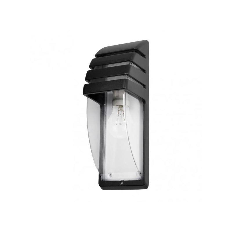 Aplique Exterior Aluminio Elnath 1xe27 Negro Ip44  35x12x12 Cm - Exterior - 1