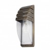 Aplique Exterior Aluminio Elnath 1xe27 Neg/oro  35x12x12 Cm Ip44 - Exterior - 1
