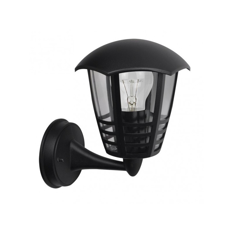 Aplique Ext. Aluminio Alnilan 1xe27 Negro Ip44 24x21,5x18 Cm - Exterior - 1
