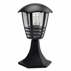 Sobremuro Exterior Aluminio Alnilan 1xe27 Negro  30x16x16 Cm Ip44 - Exterior - 1