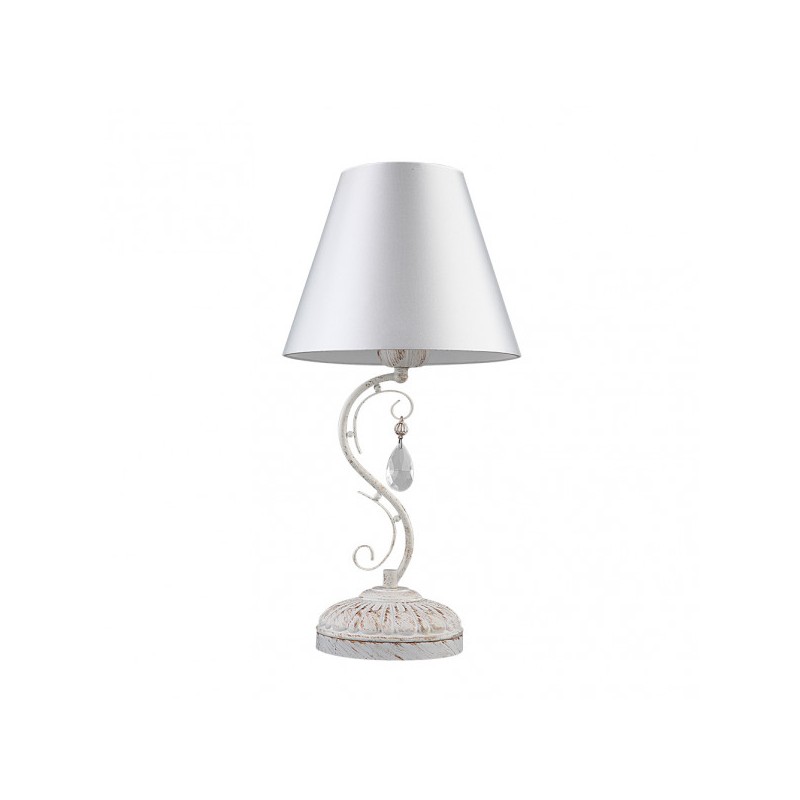 Sobremesa Clematis 1xe14 Blanco/oro 48x25x25 Cm - Sobremesa - 1