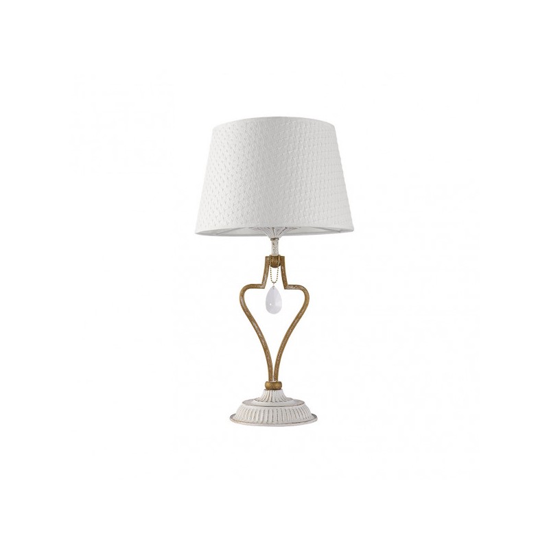 Sobremesa Crasas 1xe14 Blanco/oro 49x27x27 Cm - Sobremesa - 1