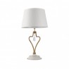 Sobremesa Crasas 1xe14 Blanco/oro 49x27x27 Cm - Sobremesa - 1