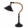 Sobremesa Cabo 1xe27 Negro Cuerda De CaÃ±amo 57x21,5x33 Cm - Table Lamps - 1