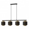 Lampara Kyoto 4xe27 Negro/oro Regx106x16 Cm - Lámparas - 1