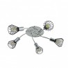 Plafon San Petersburgo 5xe14 Negro/cromo 15x55x55 Cm - Ceiling Lights - 1