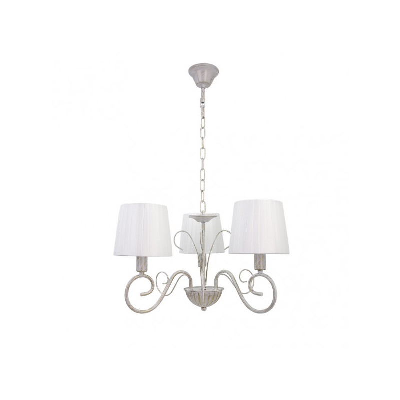 Lampara Amsterdam 3xe14 Blanco/oro Regx40x40 Cm - Lamps - 1