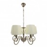 Lampara Amsterdam 5xe14 Cuero Regx45x45 Cm - Lámparas - 1