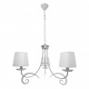 Lampara Luxor 3xe14 Cromo Pant. Blanca Regx58x58 Cm - Lámparas - 1