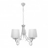 Lampara Luxor 5xe14 Cromo Pant. Blanca Regx61x61 Cm - Lámparas - 1