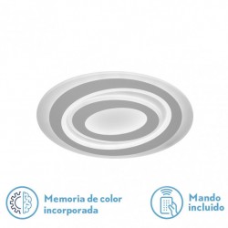 Plafon Singapur 104w 3000-4000-6500k Blanco 7800lm 5x41x32 Cm Regulable,memoria Y C.remoto - Plafones - 1